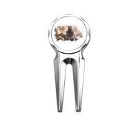 no/no Shrine Temple Mountain Golf Divot Tool Golf Ball Marker Repair Tool