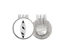 no/no Shrinking Cage Outline Flying Golf Ball Marker Hat Cap Clip Enamel Magnetic