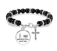 no/no Sign Road Human Indication Beaded Bracelet Boho Jewelry for Men Women