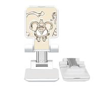 no/no Simple Sketch Of Human Skeleton Adjustable Cell Phone Stand Desk Foldable