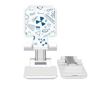 no/no Simple Strokes Style Physical Chestry Symbol Adjustable Cell Phone Stand Desk Foldable
