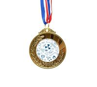 no/no Simple Strokes Style Physical Chestry Symbol Gold Award Winner Medal First Place Ribbon