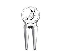 no/no Simple Vintage Flying Black Golf Divot Tool Golf Ball Marker Repair Tool