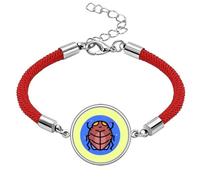no/no Singularity Bizarrerie Beetle Scarab Lucky Red String Bracelet Rope Bracelet Handmade