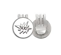 no/no Six Explosion Splash Surprise Golf Ball Marker Hat Cap Clip Enamel Magnetic
