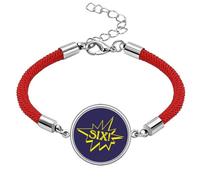 no/no Six Explosion Splash Surprise Lucky Red String Bracelet Rope Bracelet Handmade