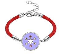 no/no Six Star Front Invincibility Sign Chess Lucky Red String Bracelet Rope Bracelet Handmade