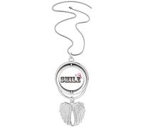 no/no Sle Life Grow Emotion Art Deco Fashion Pendant Angel Wings Rotating Necklace Jewelry