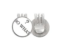 no/no So What Art Deco Fashion Golf Ball Marker Hat Cap Clip Enamel Magnetic