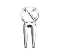 no/no So What Art Deco Fashion Golf Divot Tool Golf Ball Marker Repair Tool