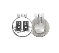 no/no Song Music Loudspeaker Box Pattern Golf Ball Marker Hat Cap Clip Enamel Magnetic