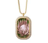 no/no south aflily brodiaea Necklace Pendant Diamond Crystal Golden Jewelry