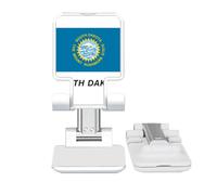 no/no South Dakota Flag Profile Adjustable Cell Phone Stand Desk Foldable