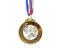 no/no South Korea Map Landmarks Gold Award Winner Medal First Place Ribbon