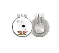 no/no Spade Royal Flush 10 to A Pattern Golf Ball Marker Hat Cap Clip Enamel Magnetic