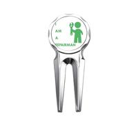 no/no Spanner Repair Job Art Deco Fashion Golf Divot Tool Golf Ball Marker Repair Tool