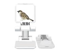 no/no Sparrows Birds Food Watch Adjustable Cell Phone Stand Desk Foldable
