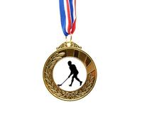 no/no Sports Hockey Running Physical Education Gold Award Winner Medal First Place Ribbon