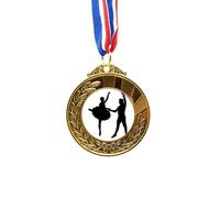 no/no Sports Performance Dancer Duet Dance Gold Award Winner Medal First Place Ribbon