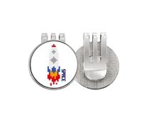 no/no spship rocket fire universe Golf Ball Marker Hat Cap Clip Enamel Magnetic