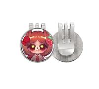 no/no Squirrel Red Rose Wave Point Golf Ball Marker Hat Cap Clip Enamel Magnetic