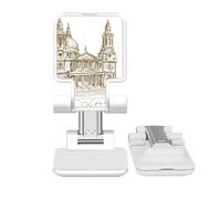 no/no St.Paul's Cathedral England London Adjustable Cell Phone Stand Desk Foldable