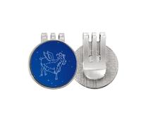 no/no Star Universe Capricorn Constellation Pattern Golf Ball Marker Hat Cap Clip Enamel Magnetic