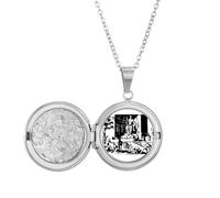 no/no statue god art deco fashion Locket Necklace Hold Picture Jewelry Birthday Gift