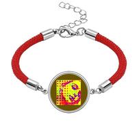 no/no Strabismus Countenance Splendid Lady Lucky Red String Bracelet Rope Bracelet Handmade