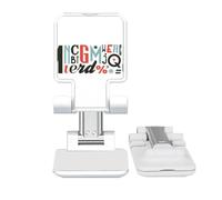 no/no Stylish Alphabets Quote Handwrite Adjustable Cell Phone Stand Desk Foldable