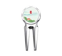 no/no Summer Begins Twenty Four Solar Term Golf Divot Tool Golf Ball Marker Repair Tool