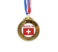 no/no Switzerland Country Love Gold Award Winner Medal First Place Ribbon