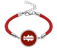 no/no Symbolic Tradition Urban Landscape Architectural Signs Lucky Red String Bracelet Rope Bracelet Handmade