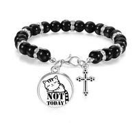 no/no Tail Sleep Rest Art Deco Fashion Beaded Bracelet Boho Jewelry for Men Women