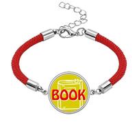 no/no Teachers Book Knowledge Learning Course Lucky Red String Bracelet Rope Bracelet Handmade