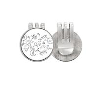 no/no Technological Sense Organic Chestry Molecular Golf Ball Marker Hat Cap Clip Enamel Magnetic