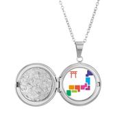 no/no Temple Japanese Traditional Tokyo Locket Necklace Hold Picture Jewelry Birthday Gift