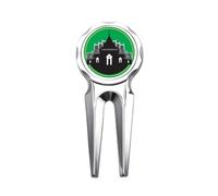 no/no Thailand Thailand Temple Shield Golf Divot Tool Golf Ball Marker Repair Tool