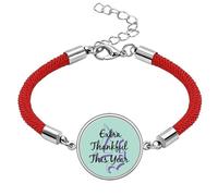 no/no Thank You Special Year Four Lucky Red String Bracelet Rope Bracelet Handmade
