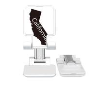 no/no The United States California Map Outline Adjustable Cell Phone Stand Desk Foldable