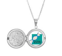 no/no Things I Do For Love Art Deco Fashion Locket Necklace Hold Picture Jewelry Birthday Gift