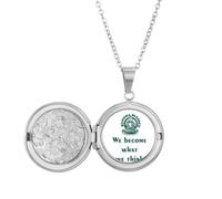 no/no Thinking Change Hope Tradition Locket Necklace Hold Picture Jewelry Birthday Gift