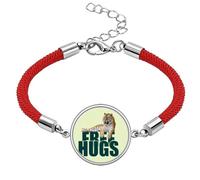 no/no Tiger Has Rest Art Deco Fashion Lucky Red String Bracelet Rope Bracelet Handmade