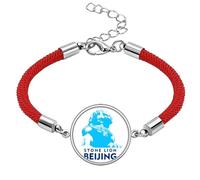 no/no Tourism st Lion Beijing China Lucky Red String Bracelet Rope Bracelet Handmade