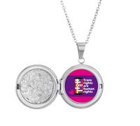 no/no Trans Rights Are Human Rights Locket Necklace Hold Picture Jewelry Birthday Gift