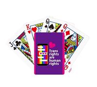 no/no Trans Rights Are Human Rights Poker Playing Card Tabletop Board Game