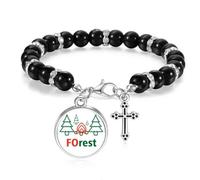 no/no Tree Life Rest Art Deco Fashion Beaded Bracelet Boho Jewelry for Men Women