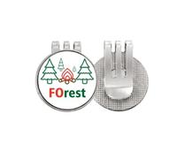 no/no tree life rest art deco fashion Golf Ball Marker Hat Cap Clip Enamel Magnetic