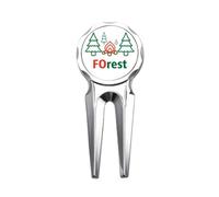no/no tree life rest art deco fashion Golf Divot Tool Golf Ball Marker Repair Tool