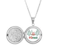 no/no tree life rest art deco fashion Locket Necklace Hold Picture Jewelry Birthday Gift
